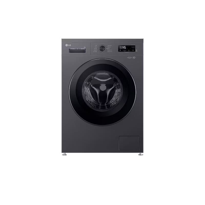 LG F2Y1TYP6J.AMBQESA 8kg Front Loader Washing Machine in Middle Black Finish