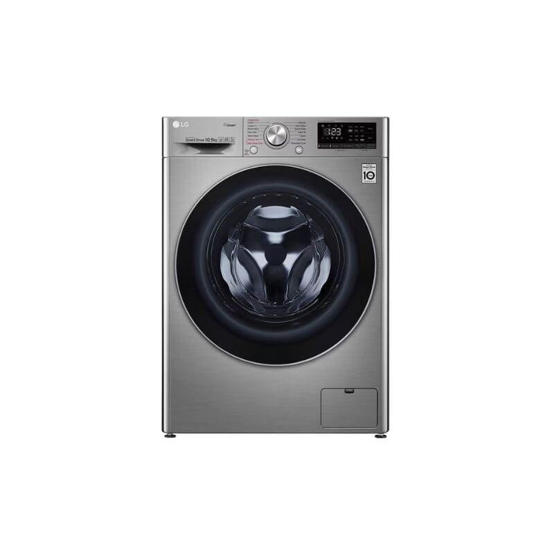 LG F4V5RYP2T.ASSQESA 10.5kg Front Loader Washer with AI DD™ & Steam in Stainless Finish