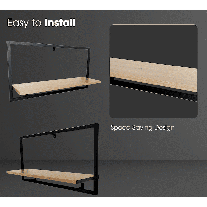 Everfurn Iris Floating Wall Shelf -Large - Image 4