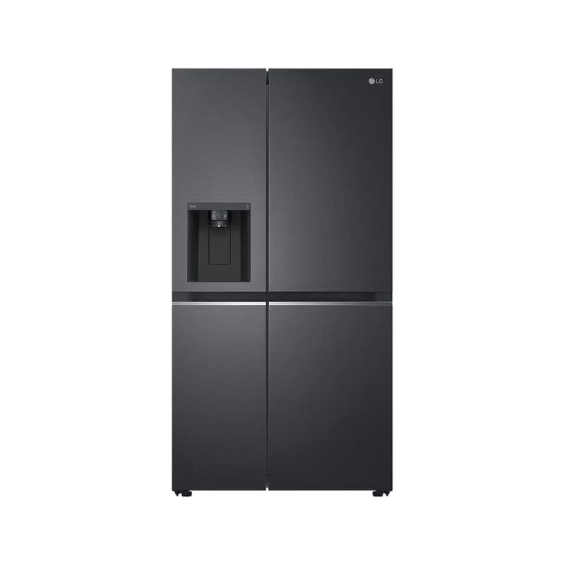 LG GC-L257SQSL.AMCQESA 611L Side by Side Fridge with Uvnano™ Ice & Water Dispenser in Black Finish