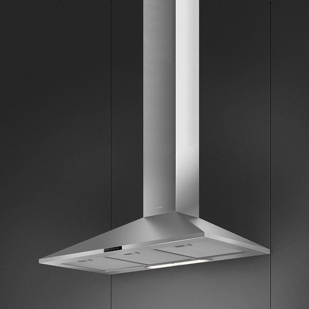 Smeg KDE900EX 900mm Universale Stainless Steel Chimney Wall Mounted Extractor - Image 2