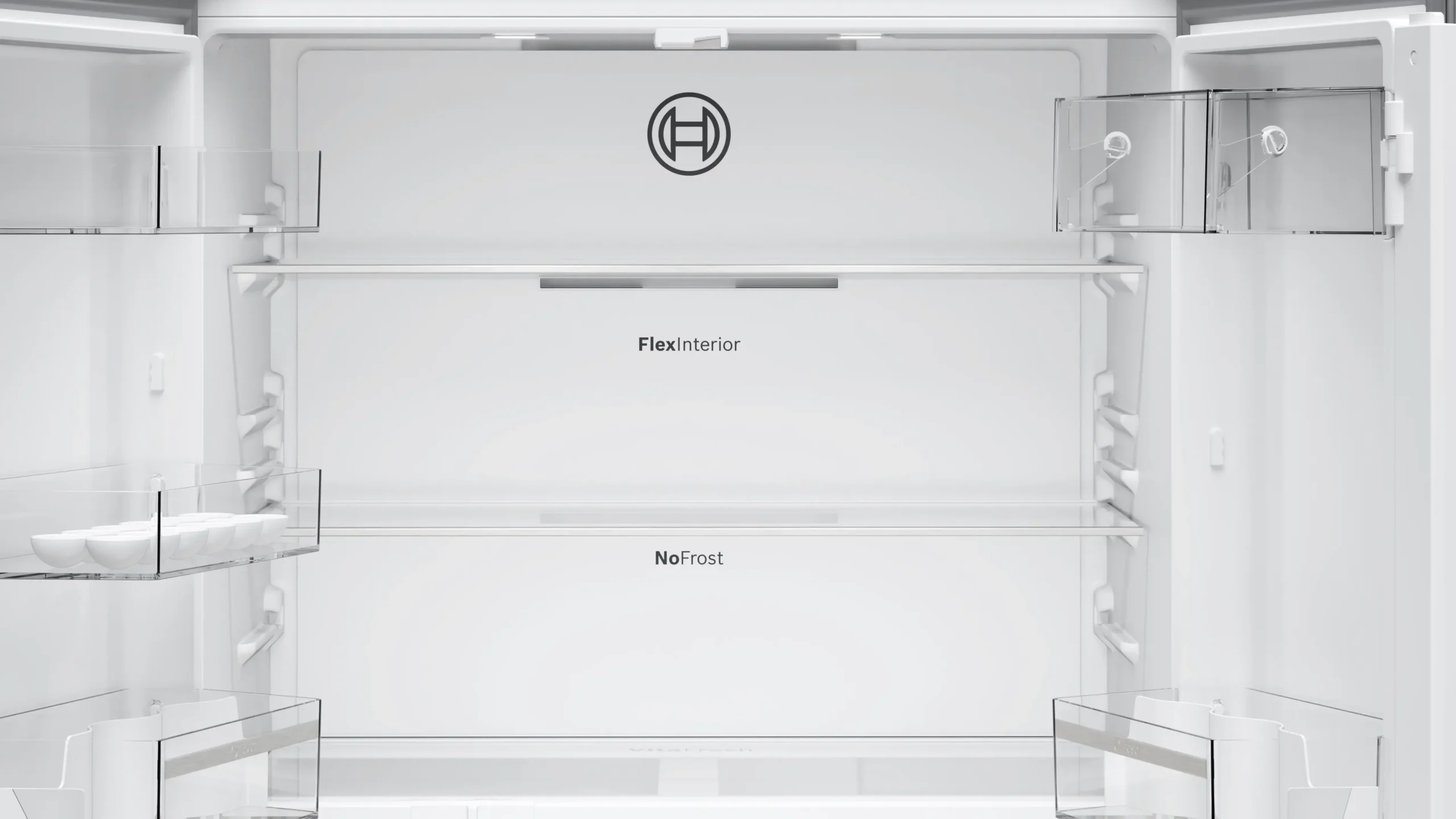 Bosch KFN96VPEA Series 4 Brushed Steel French Door Fridge Freezer - Image 5