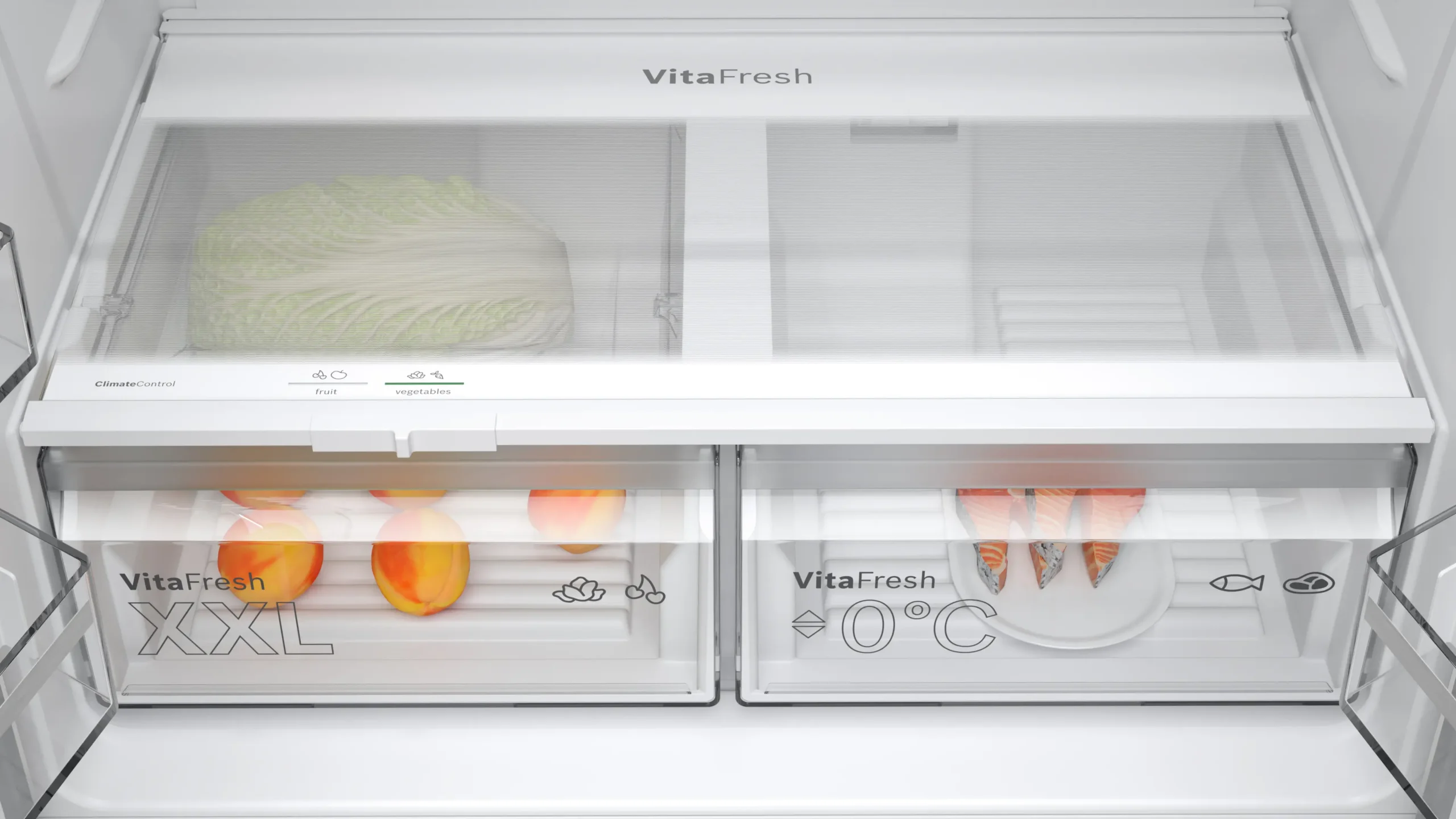Bosch KFN96VPEA Series 4 Brushed Steel French Door Fridge Freezer - Image 6