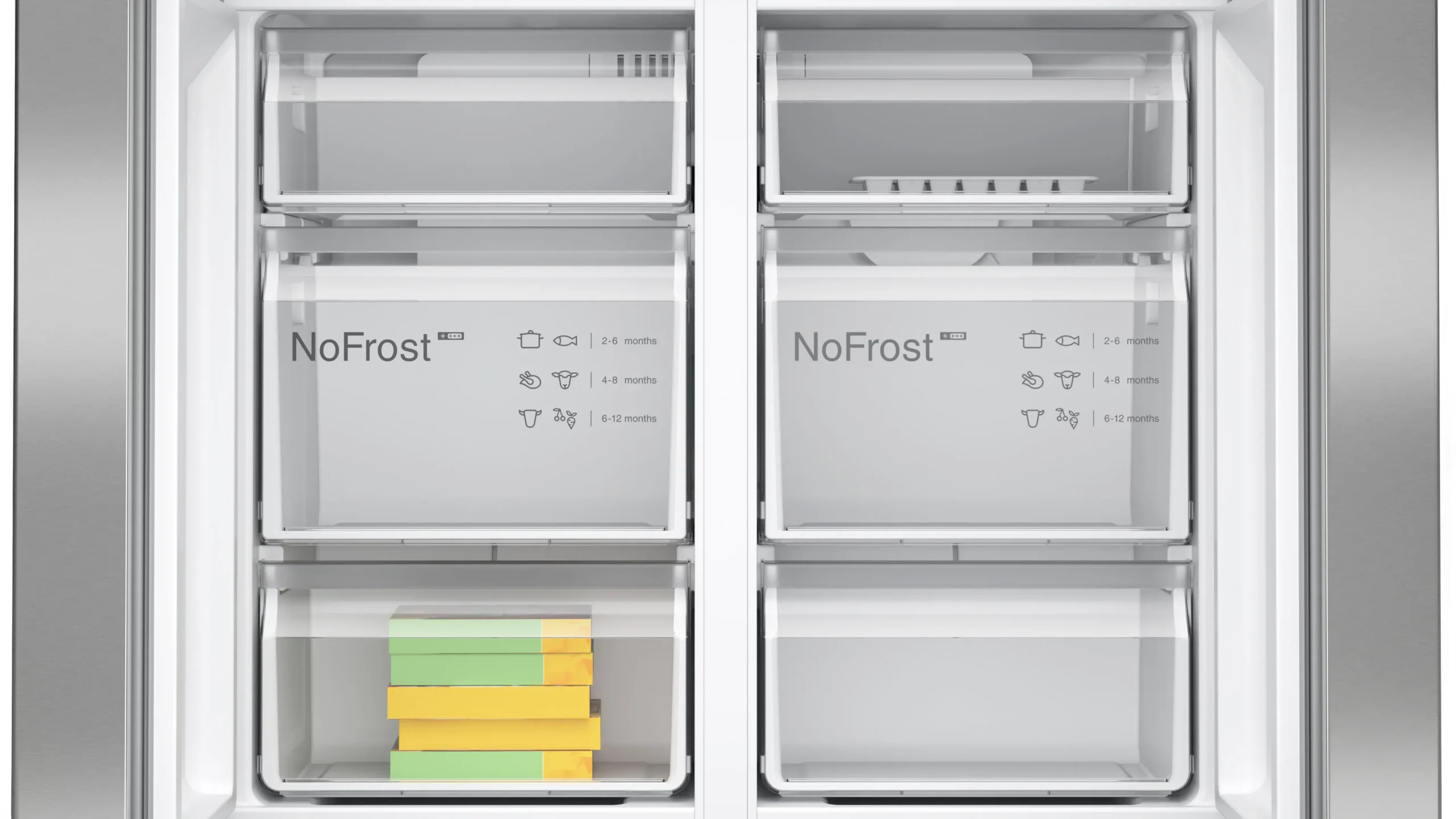 Bosch KFN96VPEA Series 4 Brushed Steel French Door Fridge Freezer - Image 7
