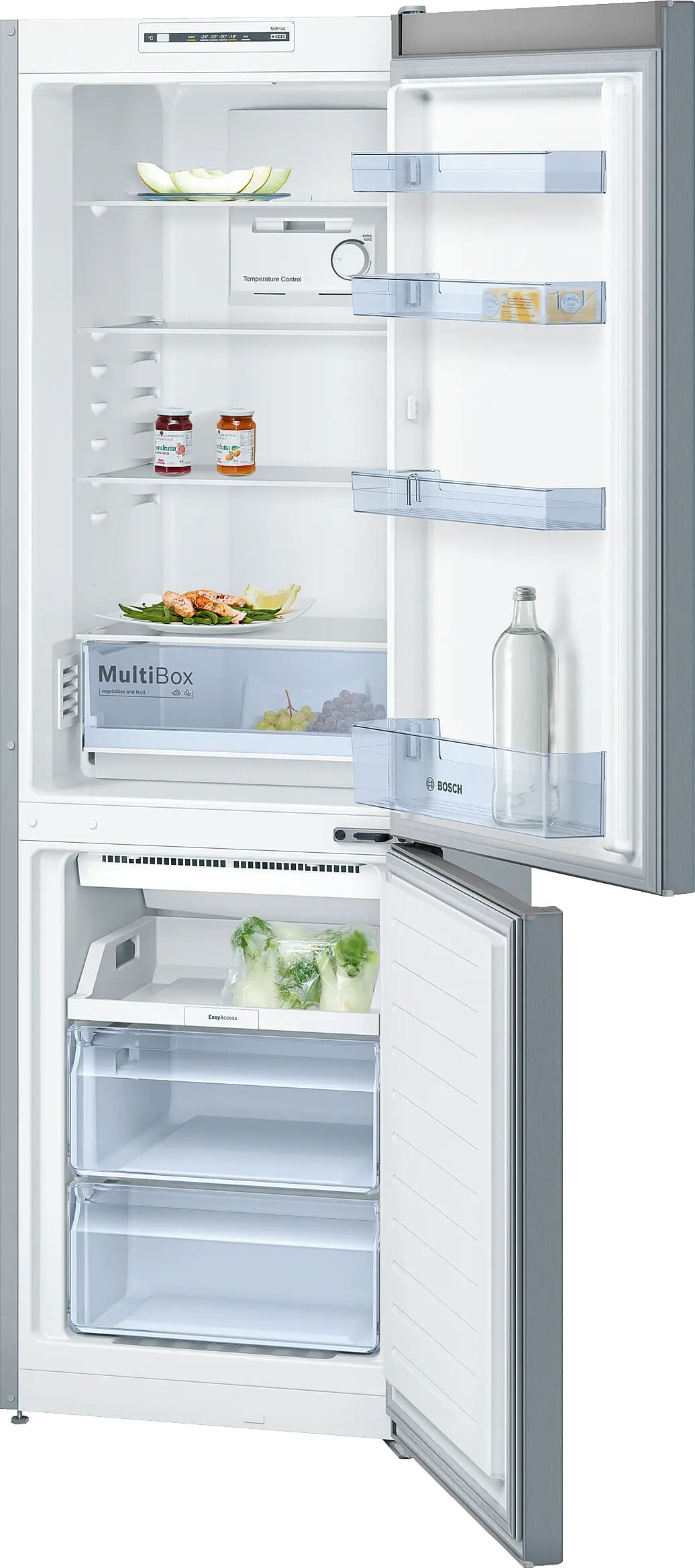 Bosch KGN36NL30Z Serie 2 302L Inox Fridge-Freezer - Image 2