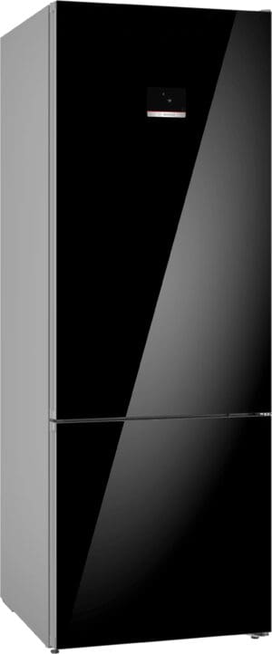 Bosch KGN56LB31U Serie 6 505L Black Glass Door Fridge-Freezer