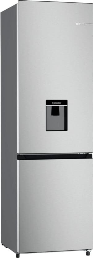 Bosch KGW33NL1AZ Serie 2 264L Inox Auto-Defrost Fridge-Freezer with Water Dispenser
