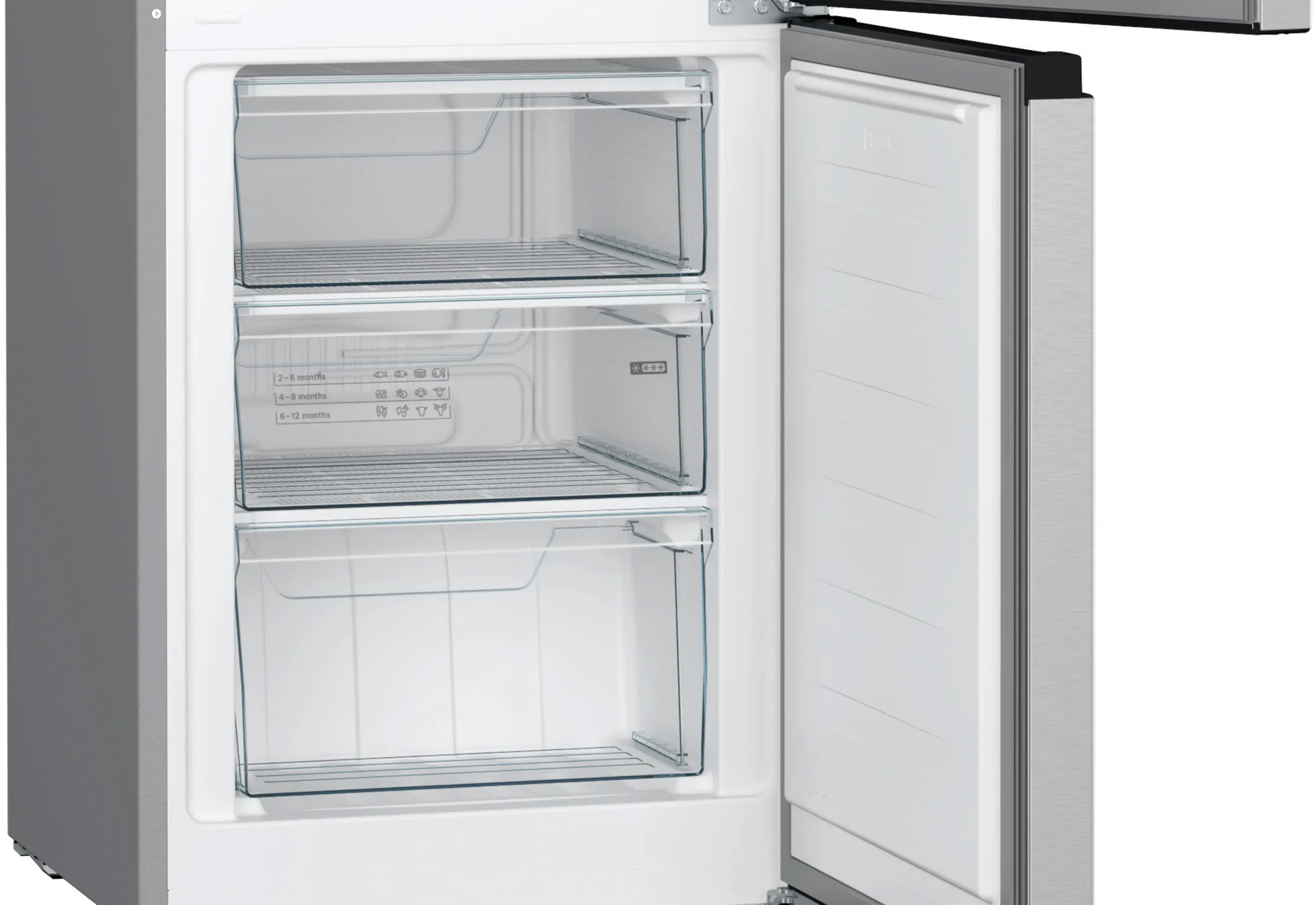 Bosch KGW33NL1AZ Serie 2 264L Inox Auto-Defrost Fridge-Freezer with Water Dispenser - Image 4
