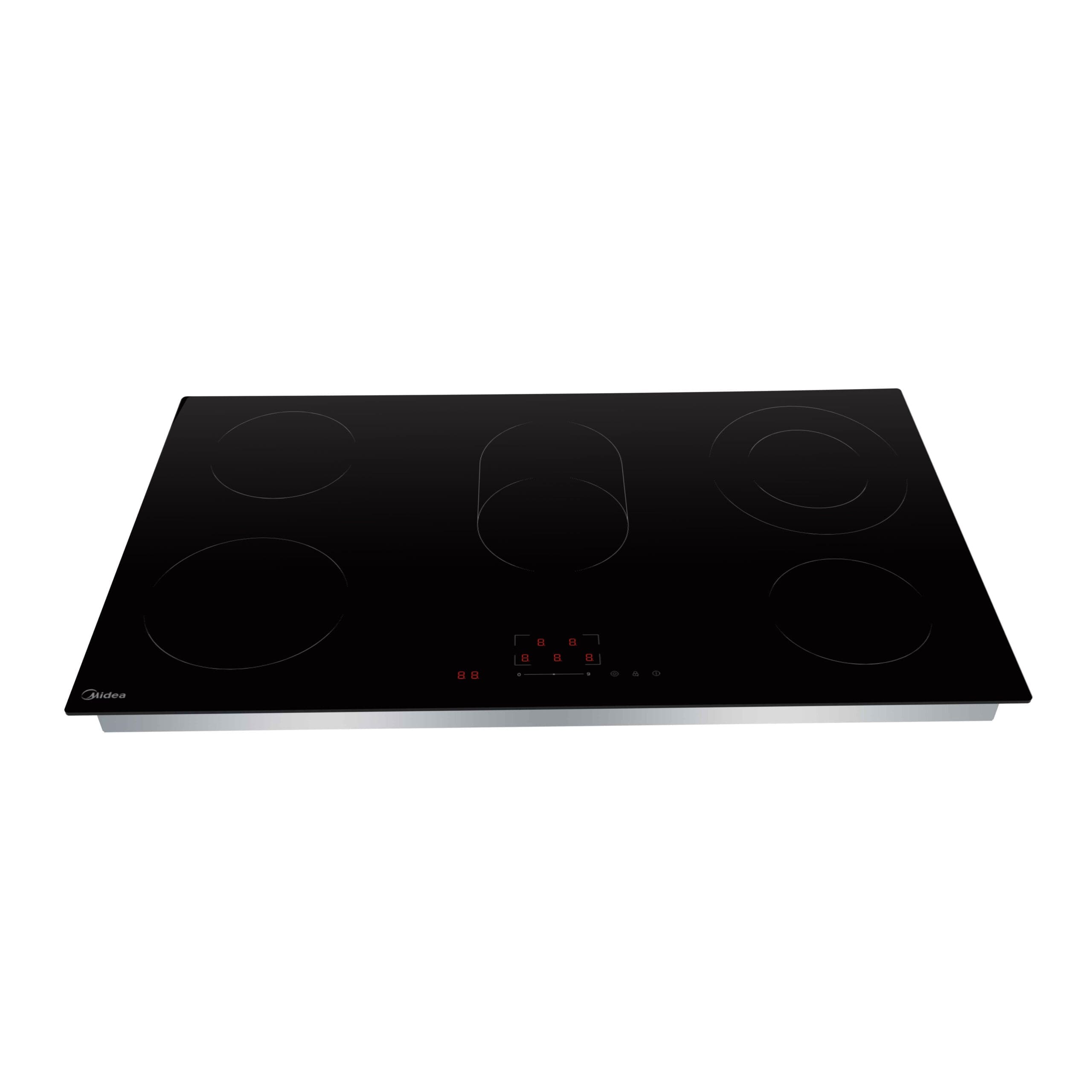 Midea MC-9V8408R202 90CM Digital Ceramic Hob - 5 Plate - Black Glass - Image 4
