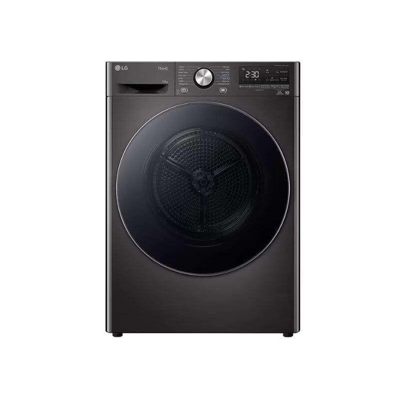 LG RH10V9ZV2W.BPBQESA 10kg Dual Inverter Heat Pump Dryer in Black Finish