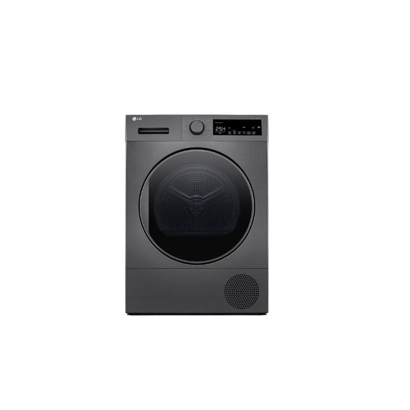 LG RH80T2SP7RM.ADSQESA 8kg A++ Heat Pump Dryer in Black Finish