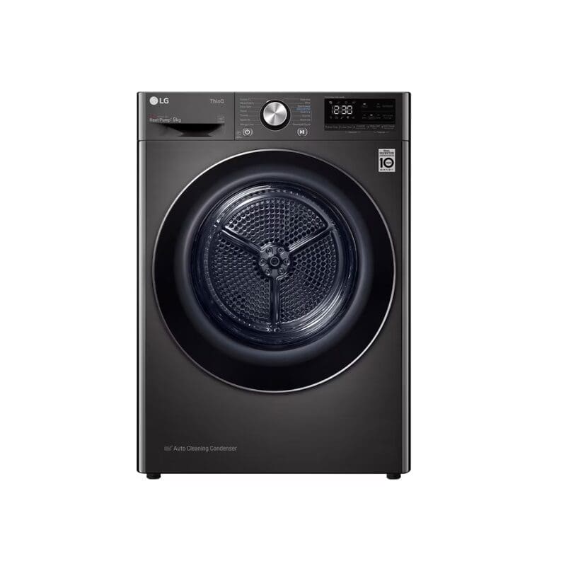 LG RH90V9JV2N.BBLQESA 9kg A+++ -10 Dual Inverter Heat Pump Dryer in Black Finish