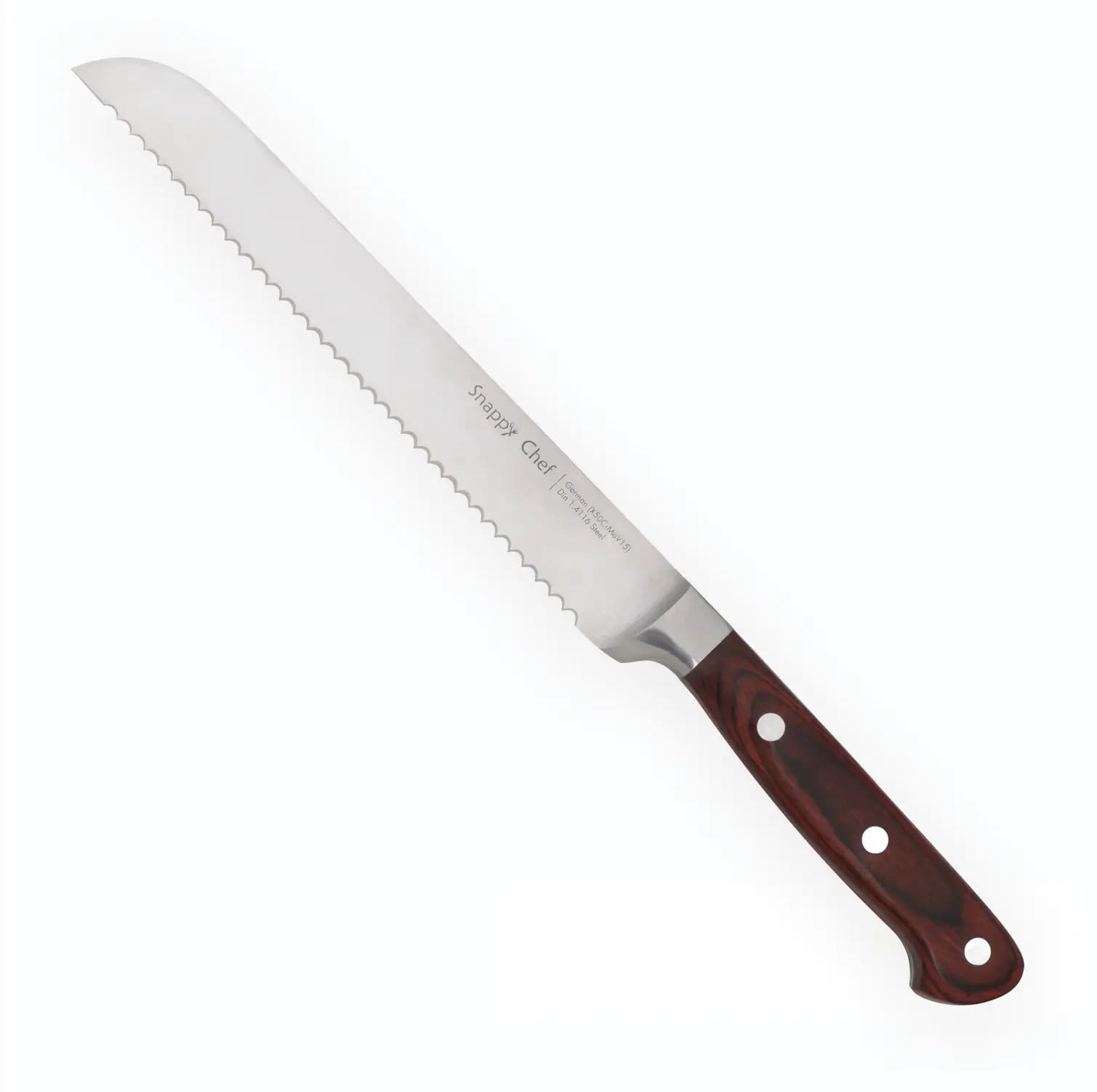 Snappy Chef 5 Piece Kitchen Knife-Set With Block - Image 5