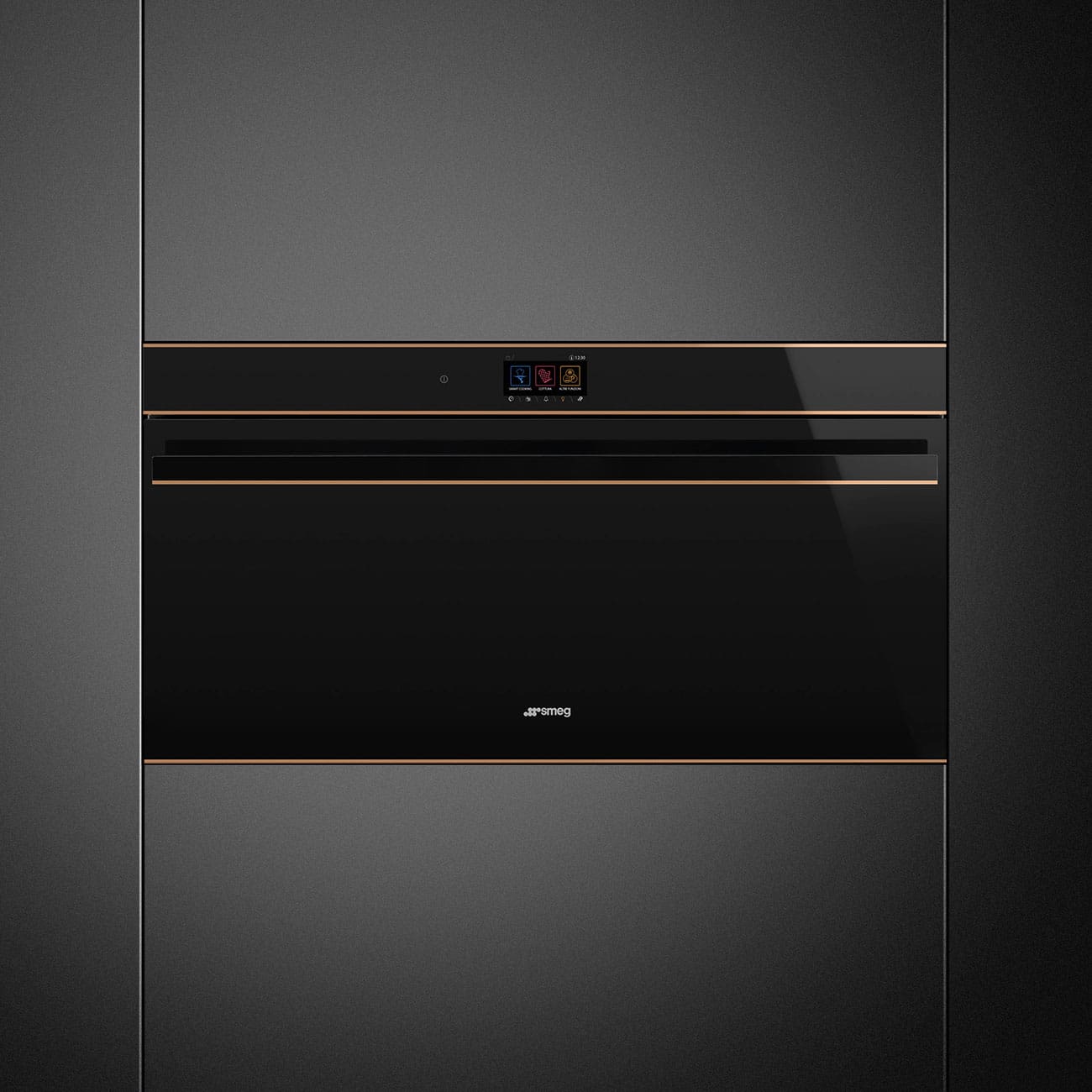Smeg SFPR9604TNR 900mm 100lt Touch Display Pyrolitic Clean Built In Oven - Image 2