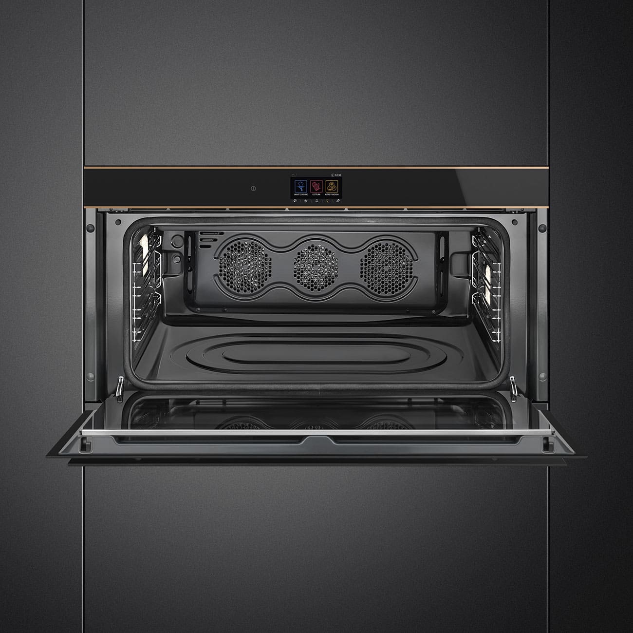 Smeg SFPR9604TNR 900mm 100lt Touch Display Pyrolitic Clean Built In Oven - Image 4