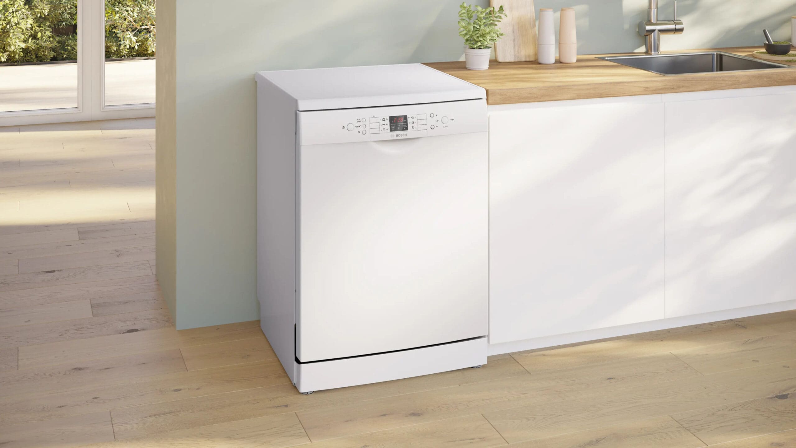Bosch SMS26AW00Z Serie 2 13 Place 60cm White Freestanding Dishwasher - Image 2