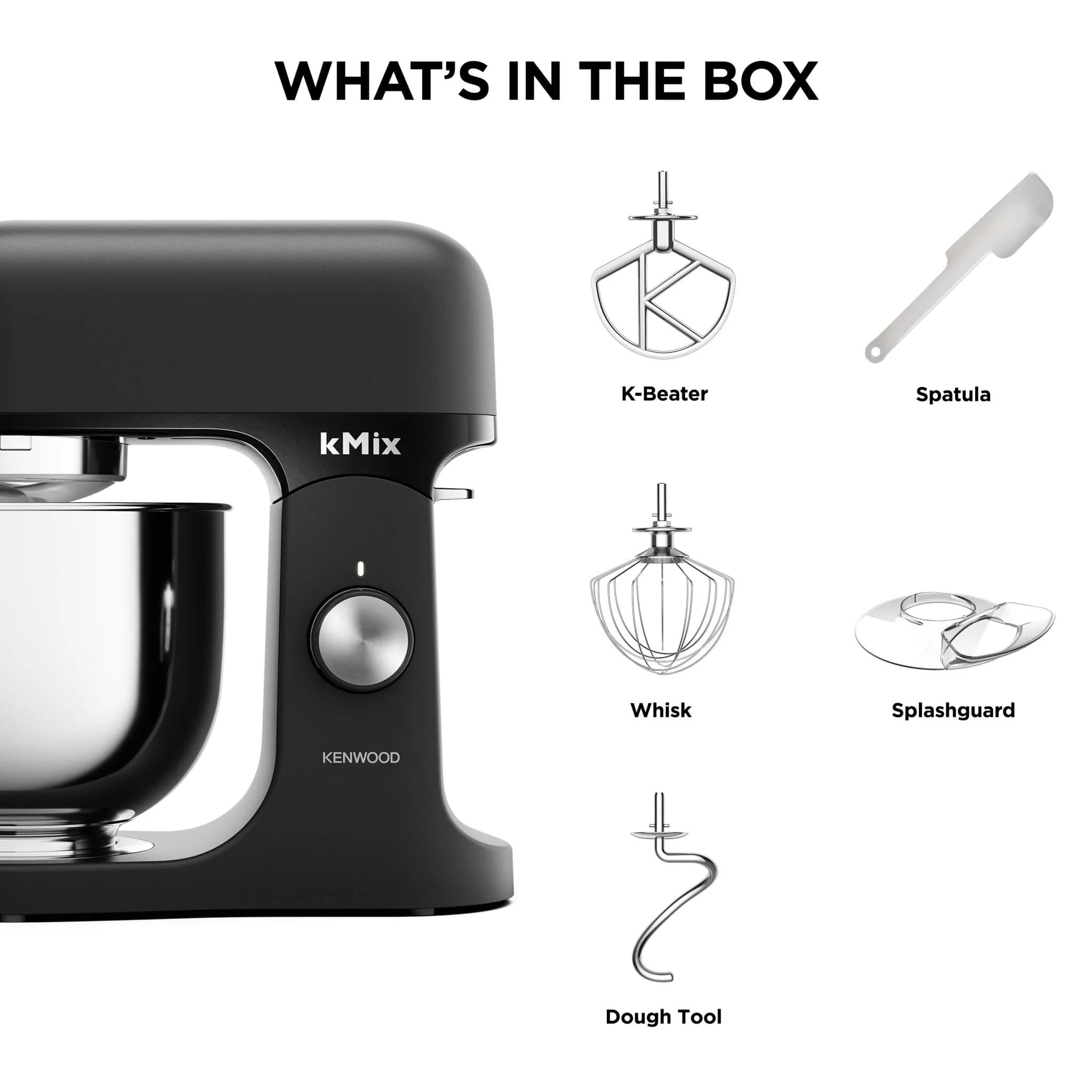 Kenwood ZA0W20011524 kMix Stand Mixer Matt Black - Image 4