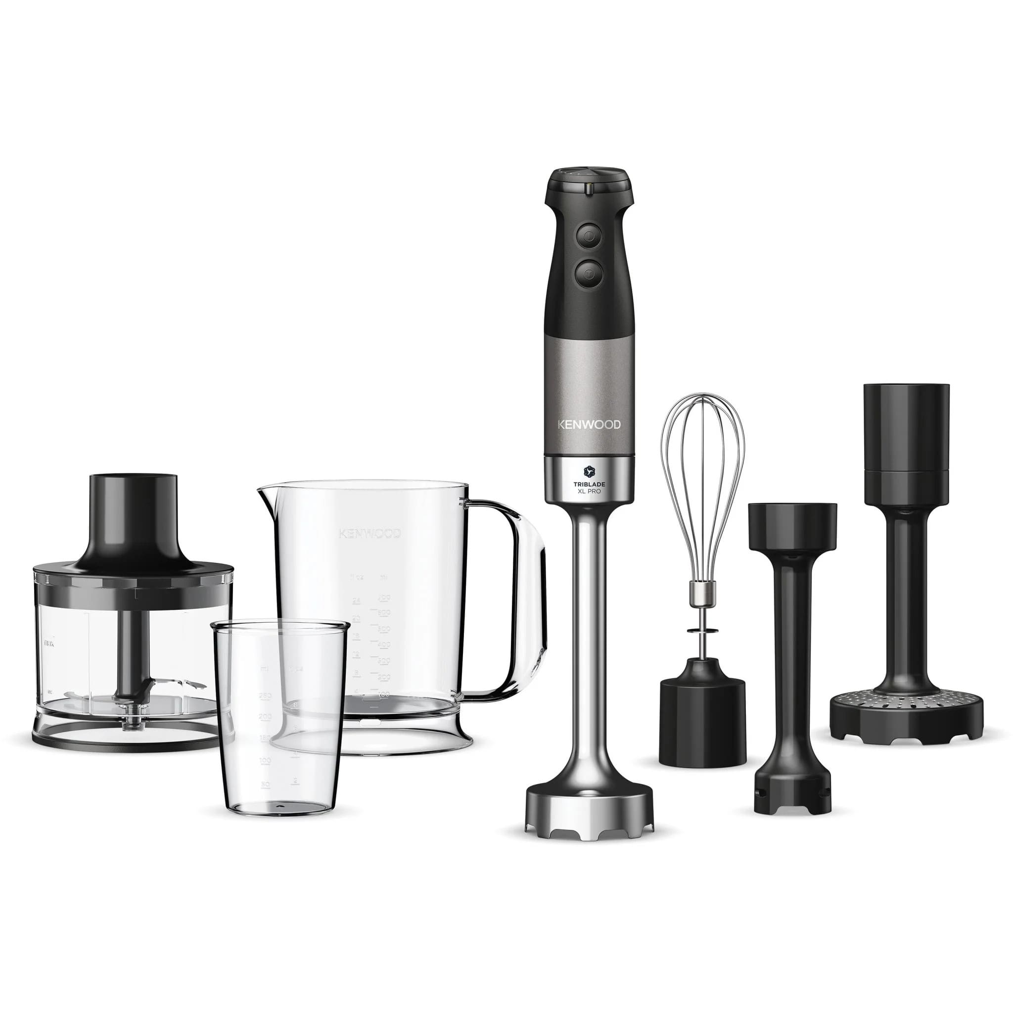 Kenwood HBM80.327BK Triblade XL Pro Hand Blender & Accessories 1200W