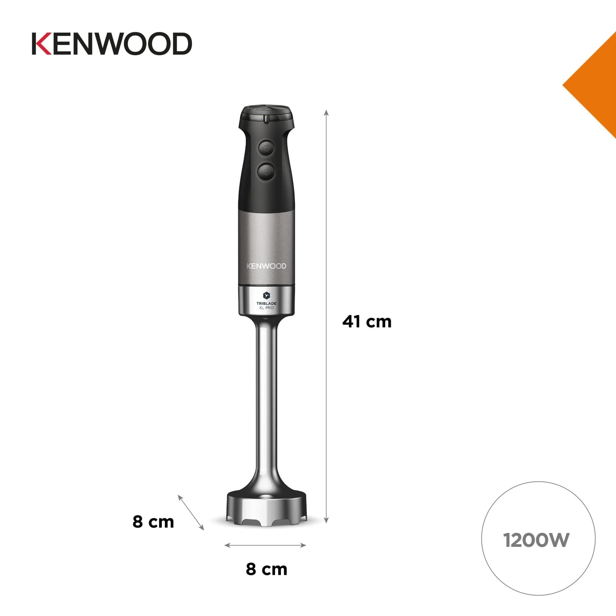 Kenwood HBM80.327BK Triblade XL Pro Hand Blender & Accessories 1200W - Image 4