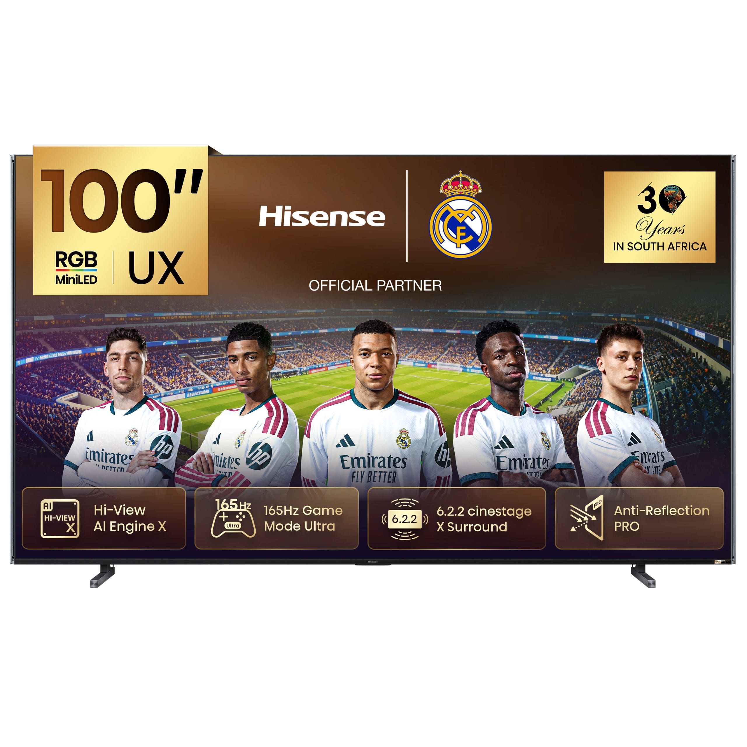 Hisense 100UX 100″ 165Hz 288HSR RGB Mini LED TV