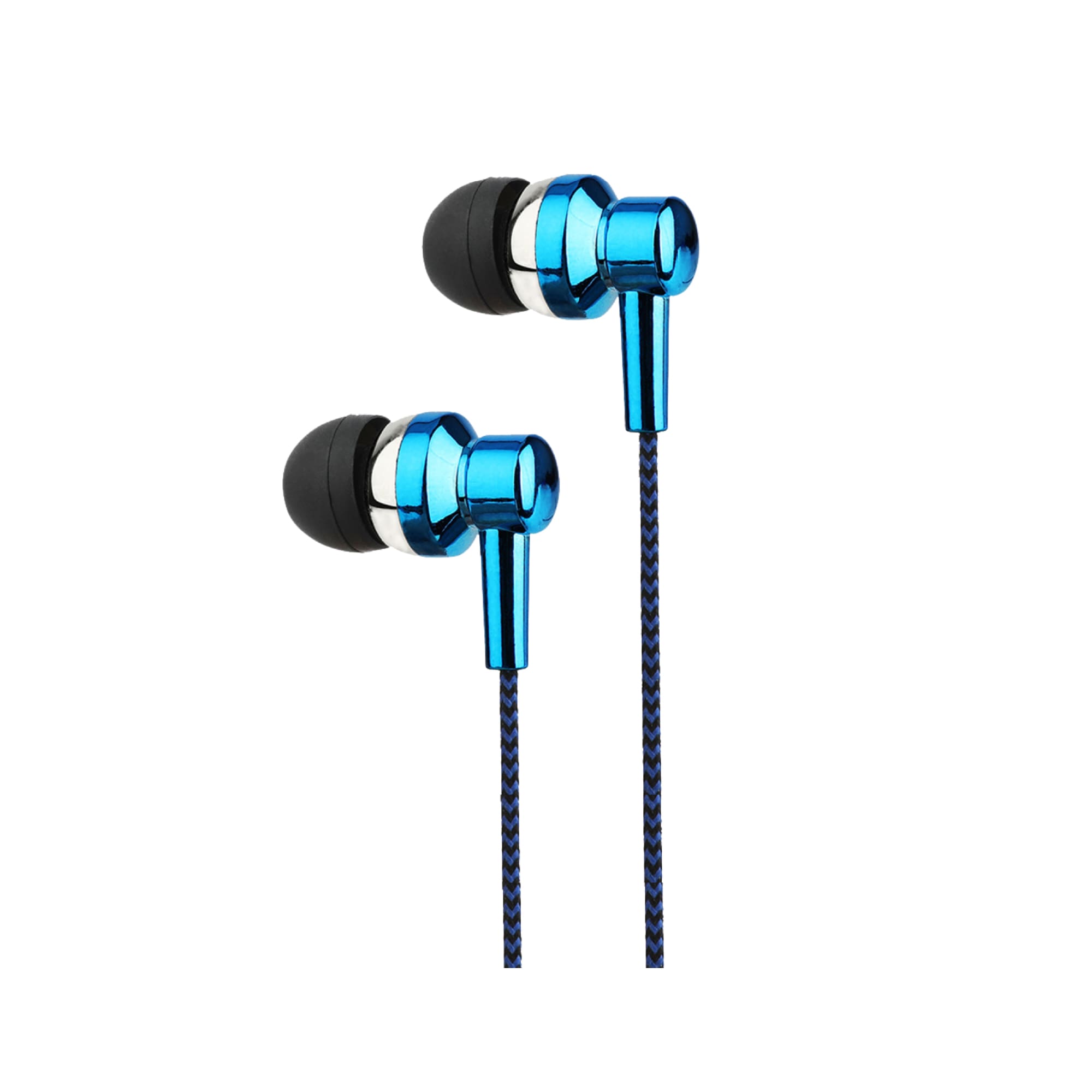 Astrum A11025-C Blue EB250 Electro Painted Stereo Earphones with Mic