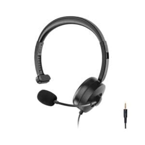 Astrum A12061-B Mono Aux Wired Headset with Mic
