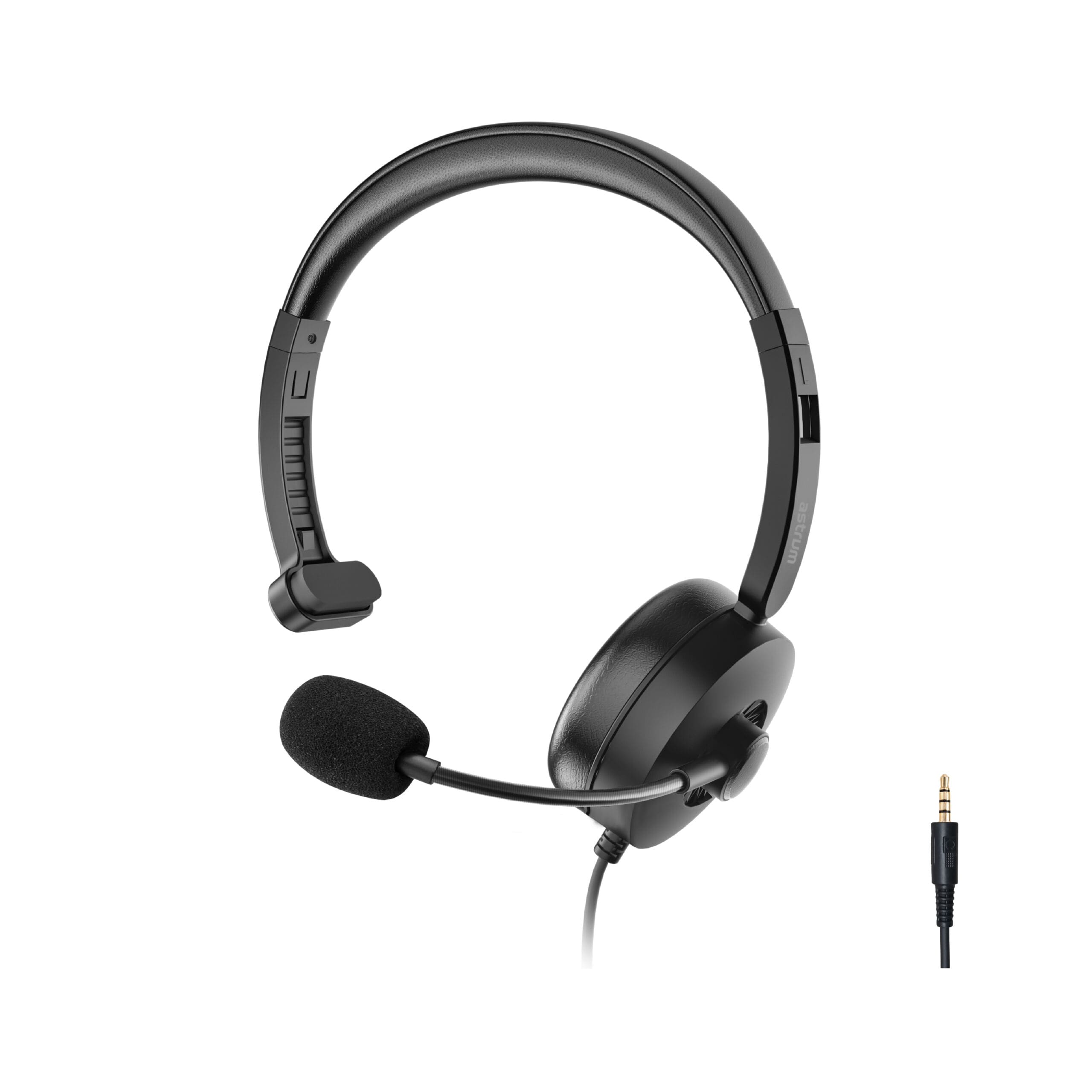 Astrum A12061-B Mono Aux Wired Headset with Mic