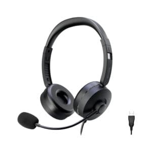 Astrum A12066-B HU660 Dual Sided Headset USB with Flexible Mic