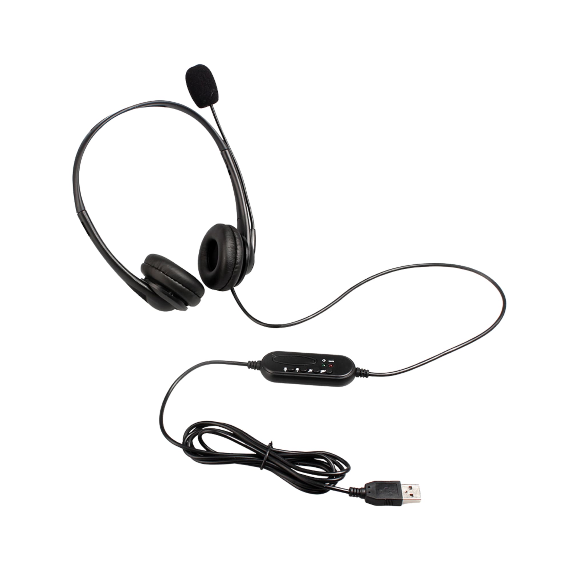 Astrum A12075-B HS750 On-ear Professional USB Headset with Mic - Image 2