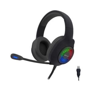 Astrum A12120-B HG200 USB Wired Gaming Headset - 7.1 Surround Sound, RGB, Boom Mic