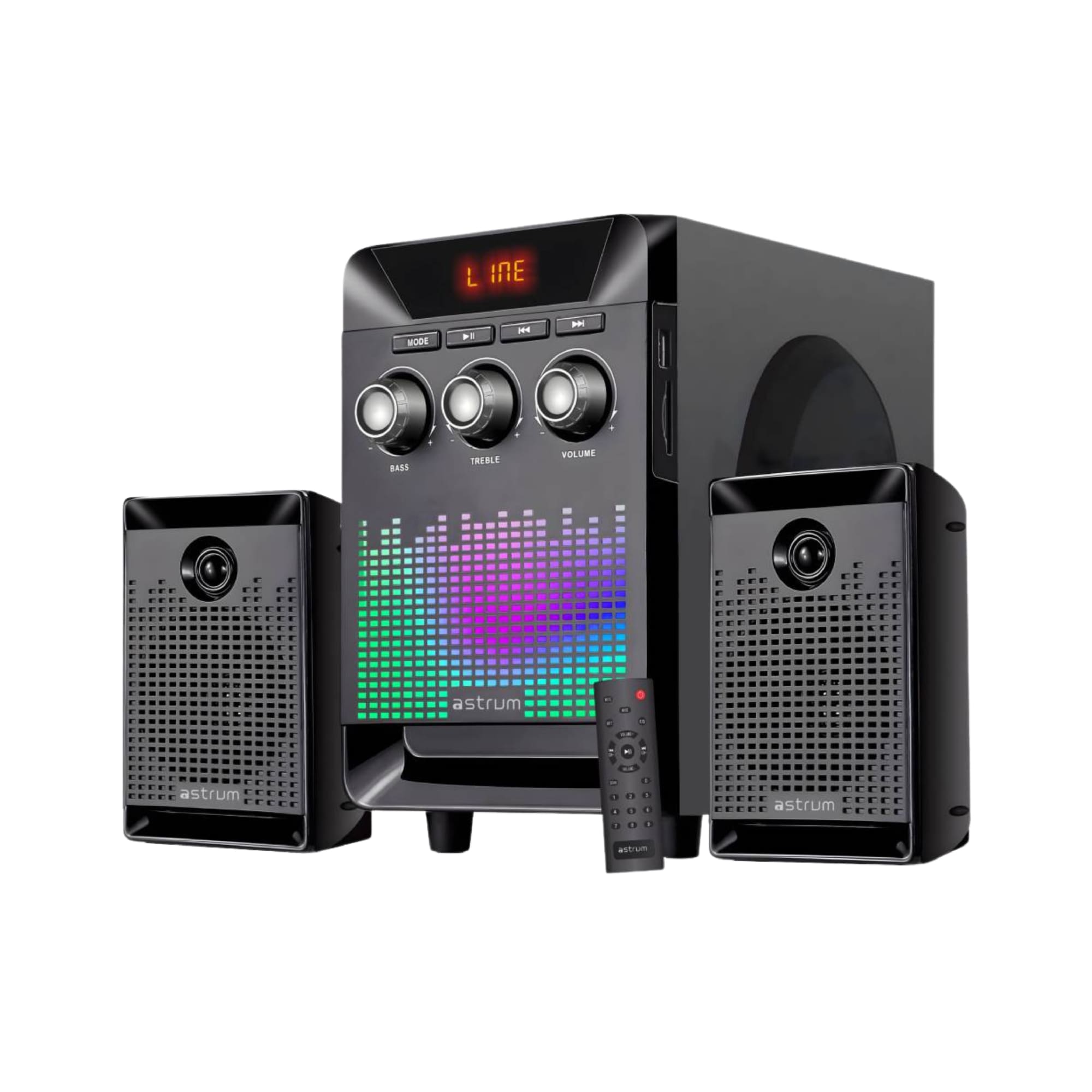 Astrum A13033-B SM330 2.1 35W LED Multimedia Speaker
