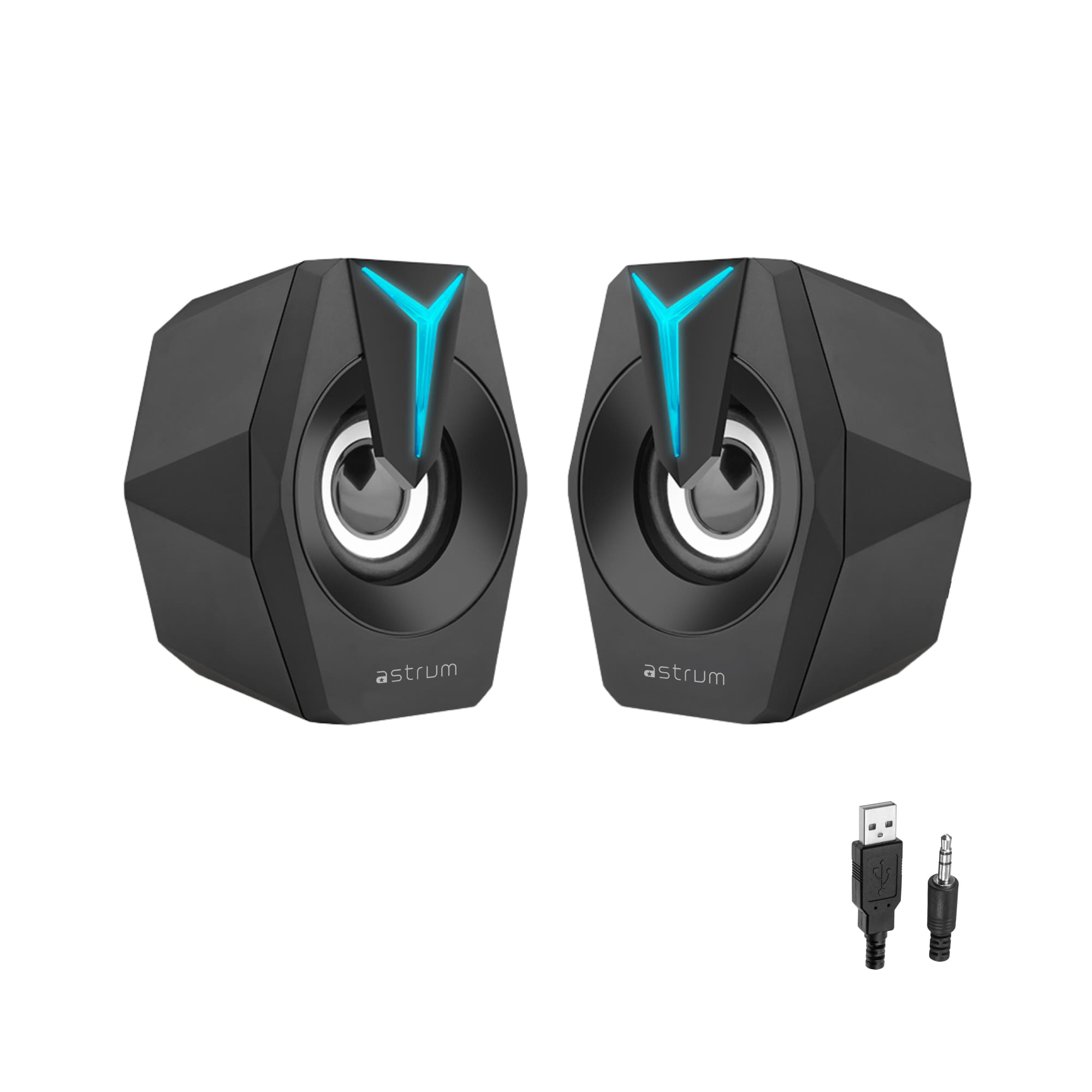 Astrum A13602-BL SU020 2.0CH LED USB Multimedia Speakers