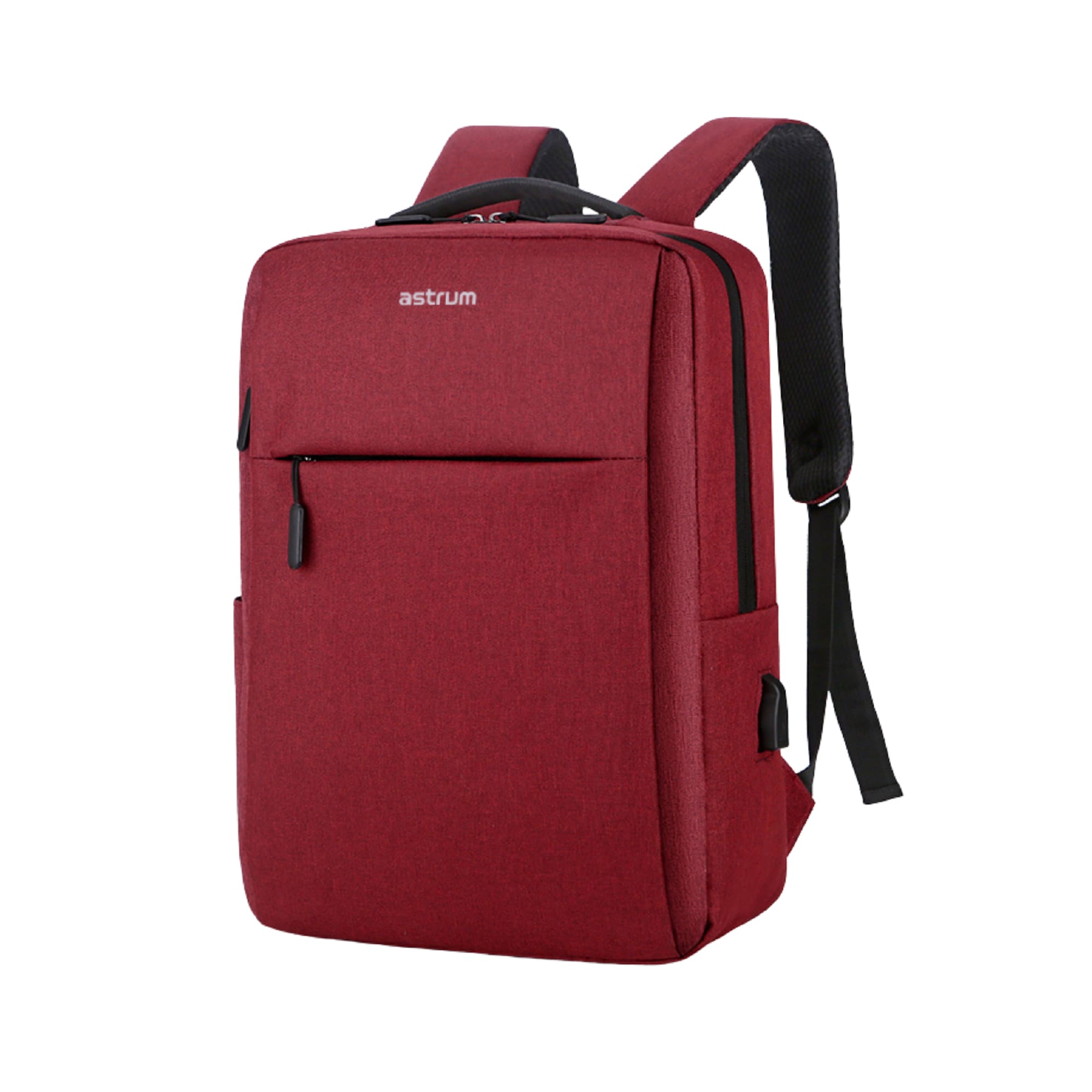 Astrum A21120-N Red/Black 15-Inch Oxford Notebook Backpack With USB