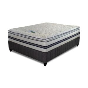 Cloud Nine HR Blue Eclipse soft pillow top nano-silver mattress bed set