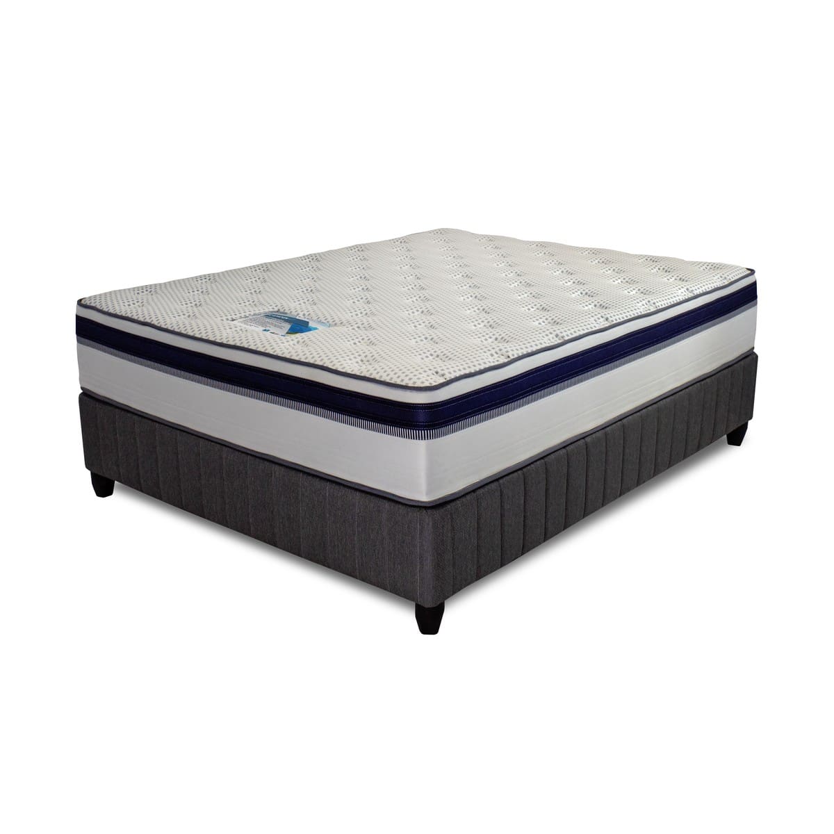 Cloud Nine Camden euro-top coconut husk nano-silver mattress bed set