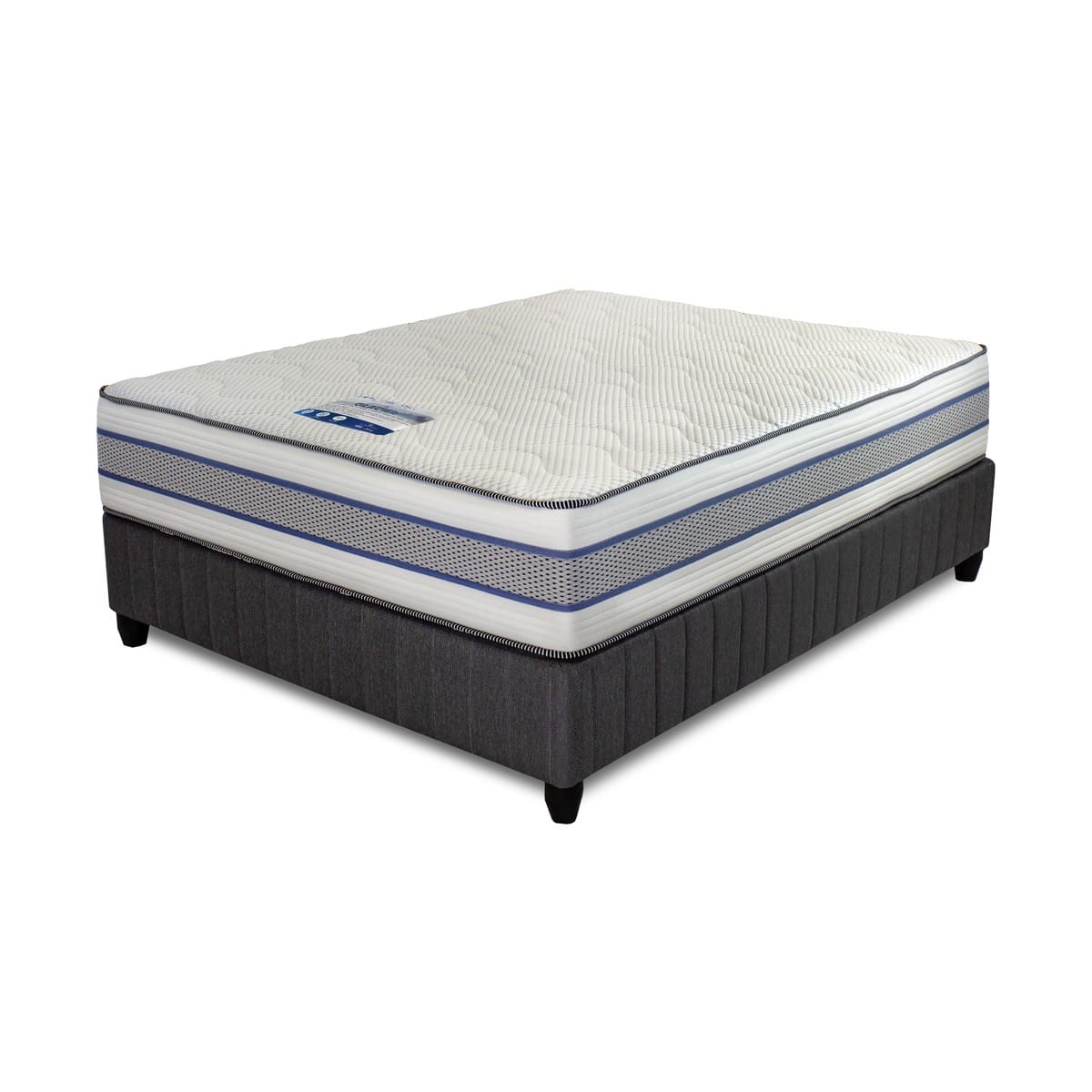 Cloud Nine Glacier tpe & nano-silver gel cooling mattress bed set