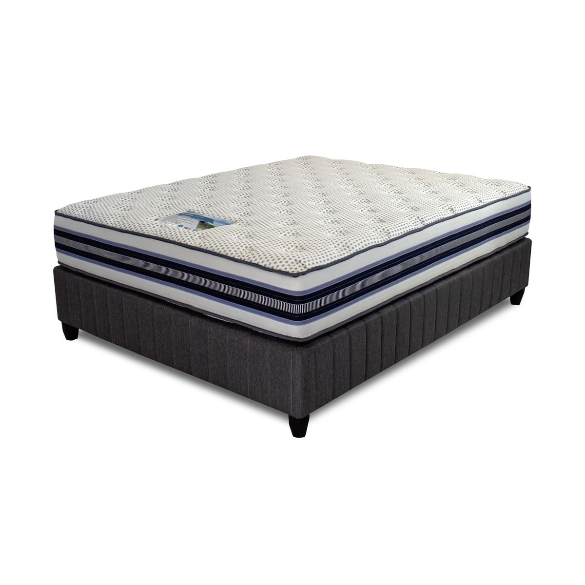 Cloud Nine Travel-Flex heavy duty memo-flex euro rail mattress bed set