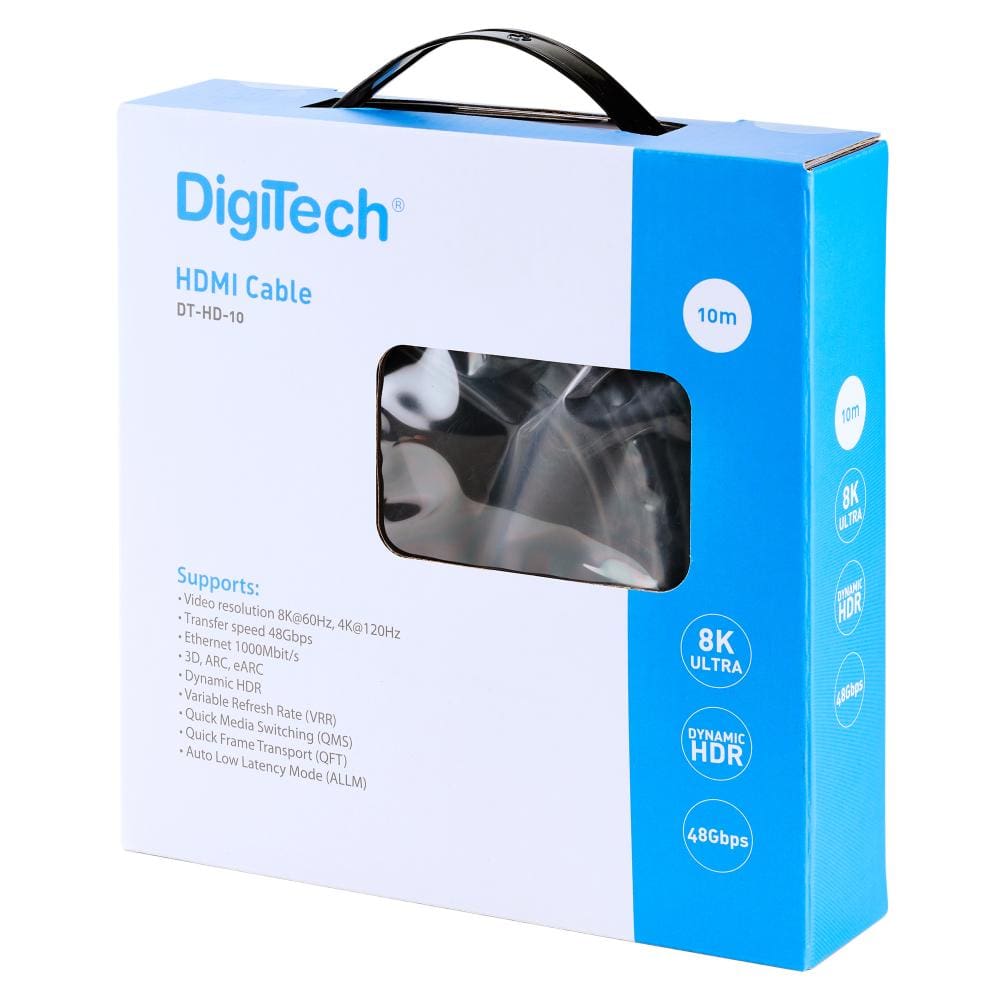 Digitech DT-HD-10 10m 8K HDMI Cable - 2:1V - Image 2