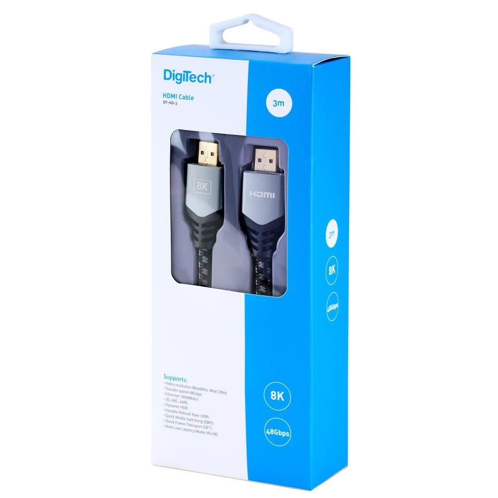 DigiTech DT-HD-3 3m 8K HDMI Cable 2.1V - Image 2