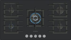 Siemens EP9A6QI40M iQ500 90cm Black Glass Gas Hob - image 1
