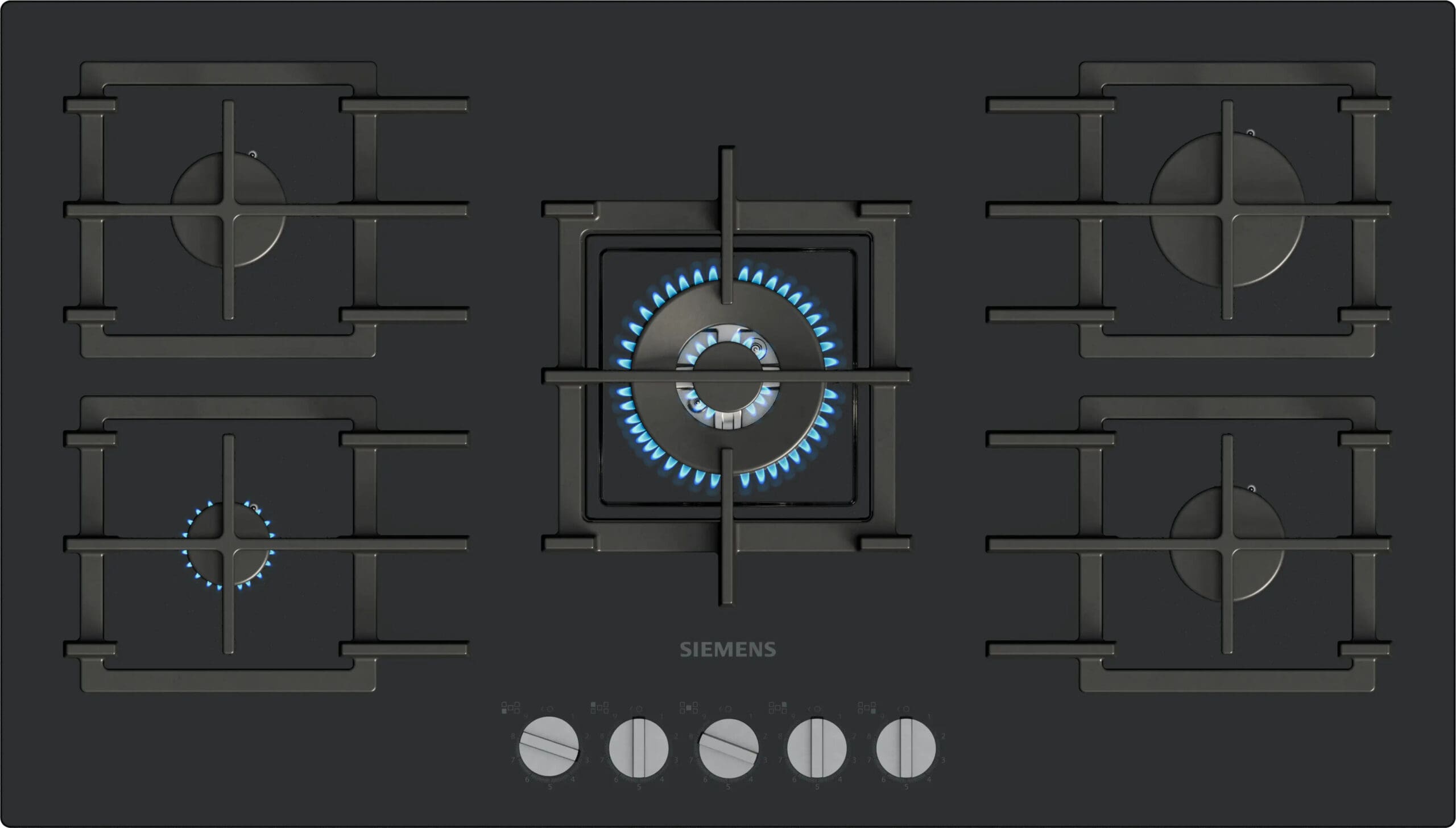Siemens EP9A6QI40M iQ500 90cm Black Glass Gas Hob - image 1