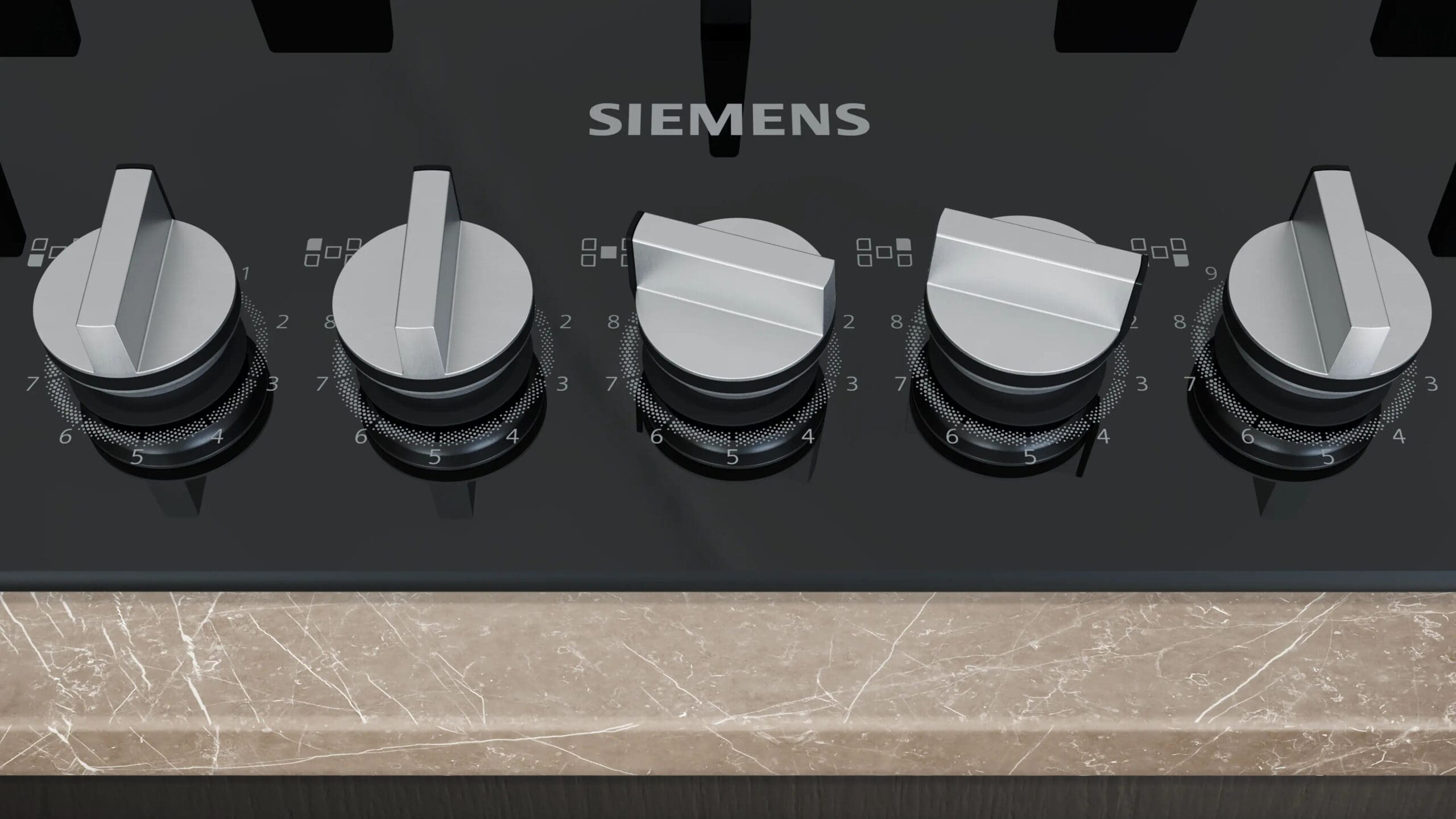 Siemens EP9A6QI40M iQ500 90cm Black Glass Gas Hob - image 2