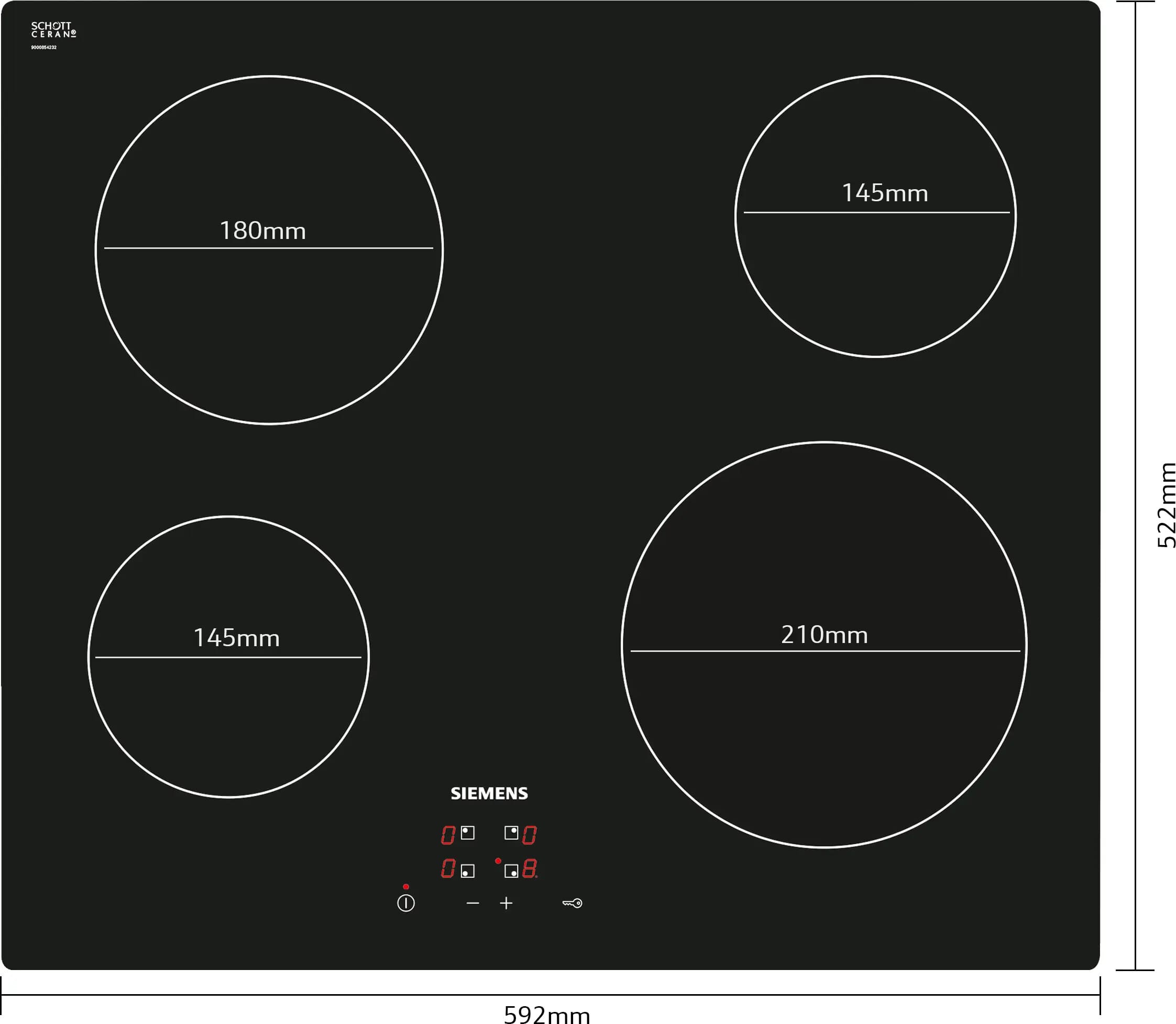 Siemens ET611HE17E iQ100 60cm Black Ceramic Hob - image 3