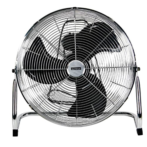 Eurolux Industrial Floor Fan 3 Blades Chrome Motor Power 120W