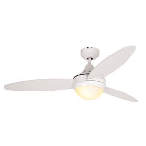 Eurolux Swirl Ceiling Fan 3 Blades White Motor Power 60W