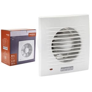 Eurolux Extractor Square Wall Fan 160mm White Motor Power 15W