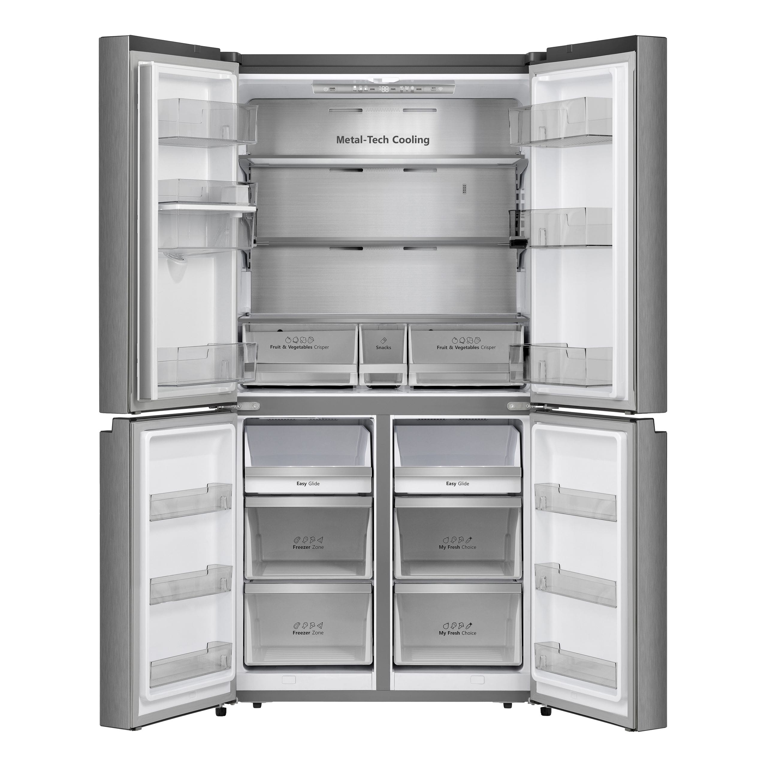 Hisense H751FS-WD 579L Brushed Stainless Steel Multi-Door Refrigerator with integrated handle - Image 2