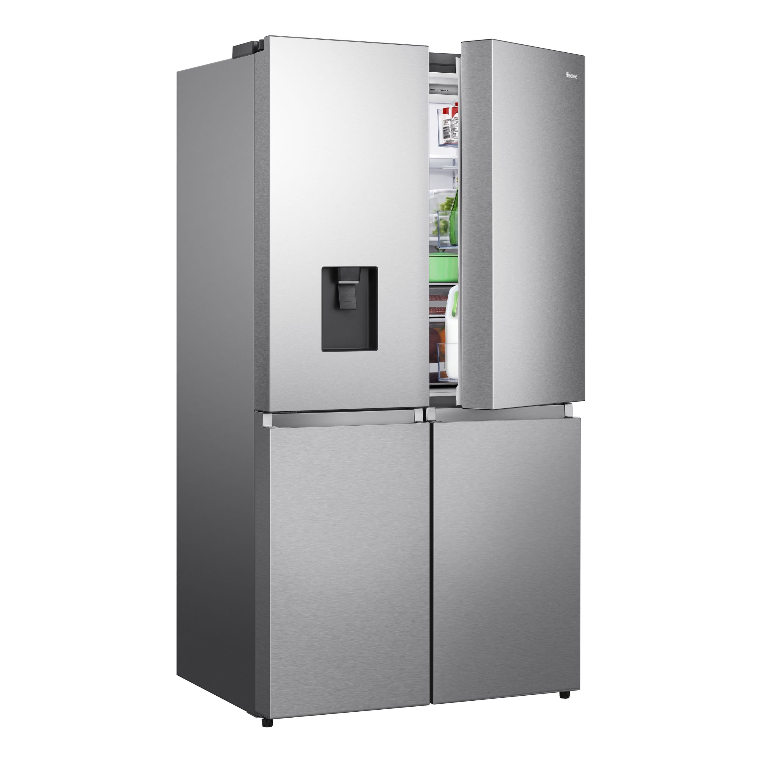 Hisense H751FS-WD 579L Brushed Stainless Steel Multi-Door Refrigerator with integrated handle - Image 3