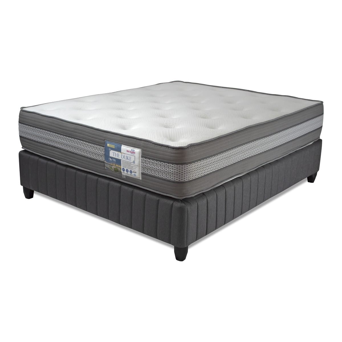 Rest Assured The Duke wool and latex tufted pocket spring bed set