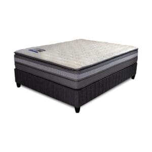 Rest Assured Jubilee PT blue bead pillow top pocket spring mattress bed set
